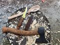 A vintage collins axe and share my thoughts on the woodsman finest wayfarer carving axe