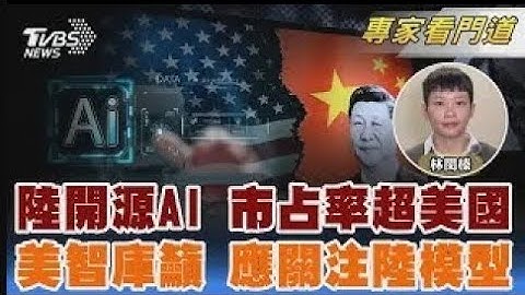 麻省理工研究 陸開源AI市占率超美國【#大白話說新聞】#麻省理工研究 #AI #美國