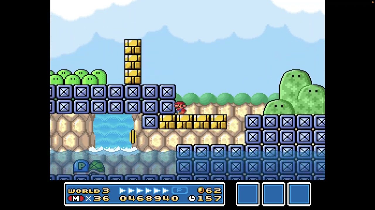 Super Mario Bros. 3 SNES All-Stars - How to get up to 7 Extra Lives from Boss Bass in World 3-8