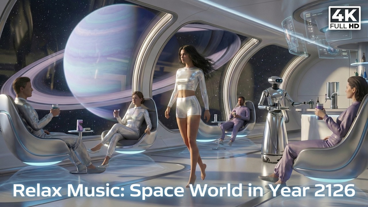 Future Space Megacity 2126 Year | Cinematic Ambient for Deep Relaxation & Sleep