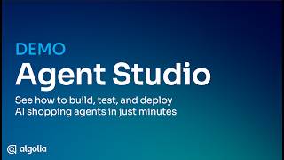 Demo | Build AI Shopping Agents in Minutes with Agent Studio
