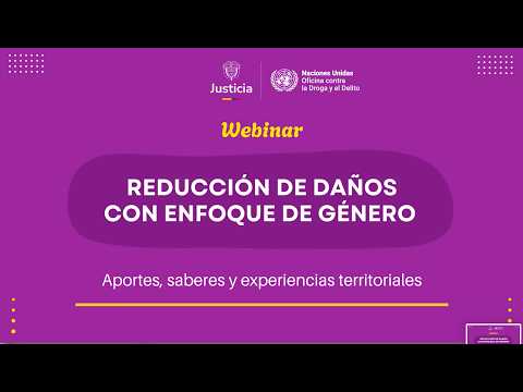 #Webinar | Reducción de daños asociados al consumo de sustancias psicoactivas con enfoque de género