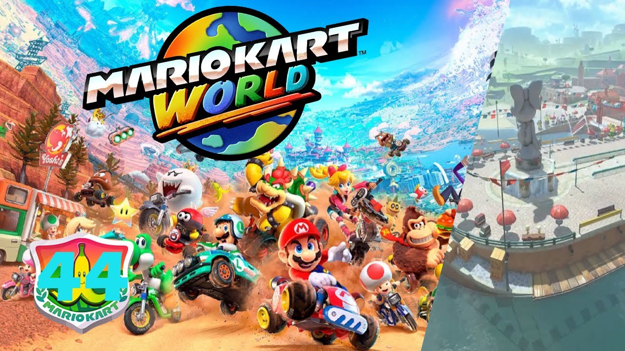 MarioKart World part 44/Winning races with baby Mario in his little race car!