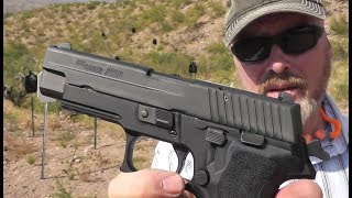 Shooting & discussing the sig sauer p226 9mm. this is california
compliant model, hence large loaded chamber indicator, magazine
disconnect and 10 ro...