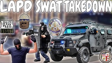 LAPD SWAT TAKE DOWN MURDER SUSPECT!! EM4 LA Mod