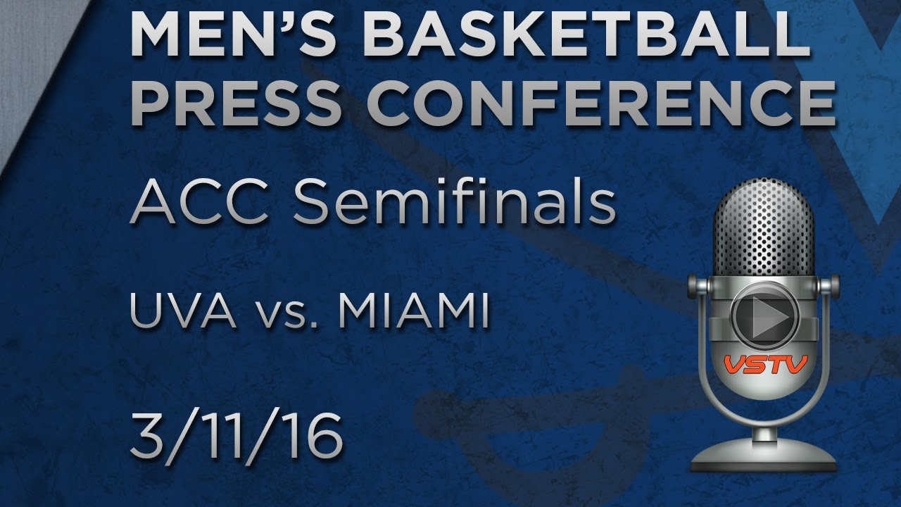 MEN'S BASKETBALL: UVA vs. Miami ACC Semifinal Postgame