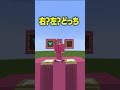 右？左？どっち？選んだアイテムでタイマン対決！【マイクラ / まいくら】#shorts