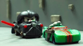 A Galaxy Far, Far Away. Star Cars Wars Battle Series 1 Darth Mater Lightning Mcqueen Jackson Storm