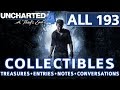 Uncharted 4  all collectibles locations  treasures journal entries notes optional conversations