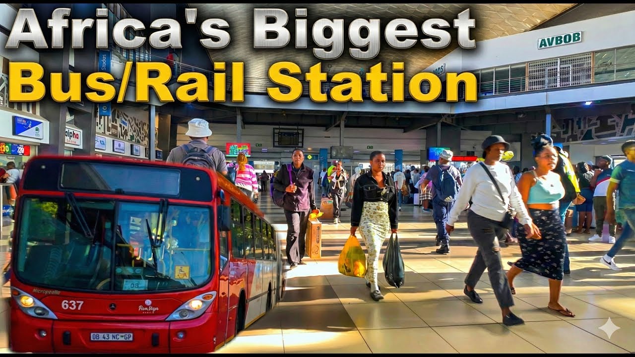 Africa's biggest bus/train station (is it improved?) - South Africa, Johannesburg