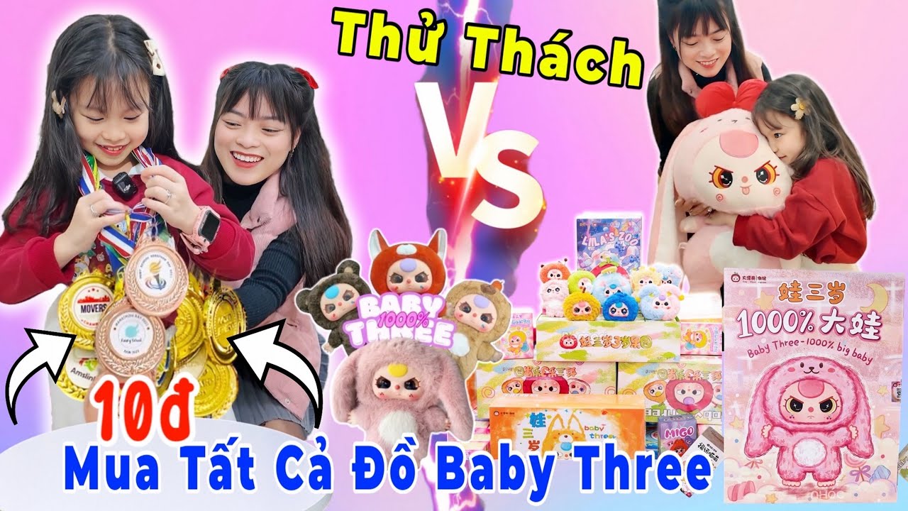 Gia Đình Hằng Nheo Thử Thách Mua Tất Cả Đồ Baby Three