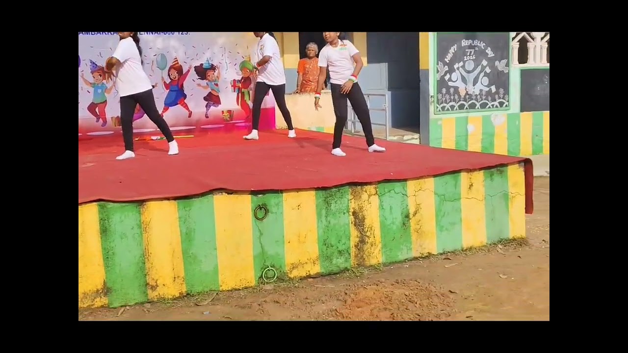 77th republic day celebration 💐 5th std students dance performance 