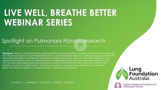 Spotlight on Pulmonary Fibrosis (PF) research webinar