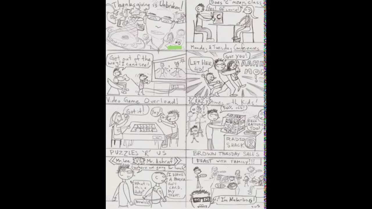 Teacher Tip: Student Made Comic Book! Thanksgiving Break Edition! - YouTube