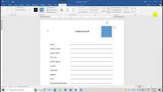 Microsoft Word တွင် Tabs ကို အသုံးပြု၍CV Form ရေးနည်း သင်ခန်းစာလေ့လာရန်#word #msword #wordtutorials