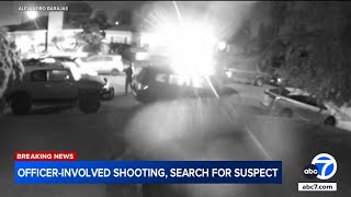 Police shoot at chase suspect in Pico Rivera neighborhood