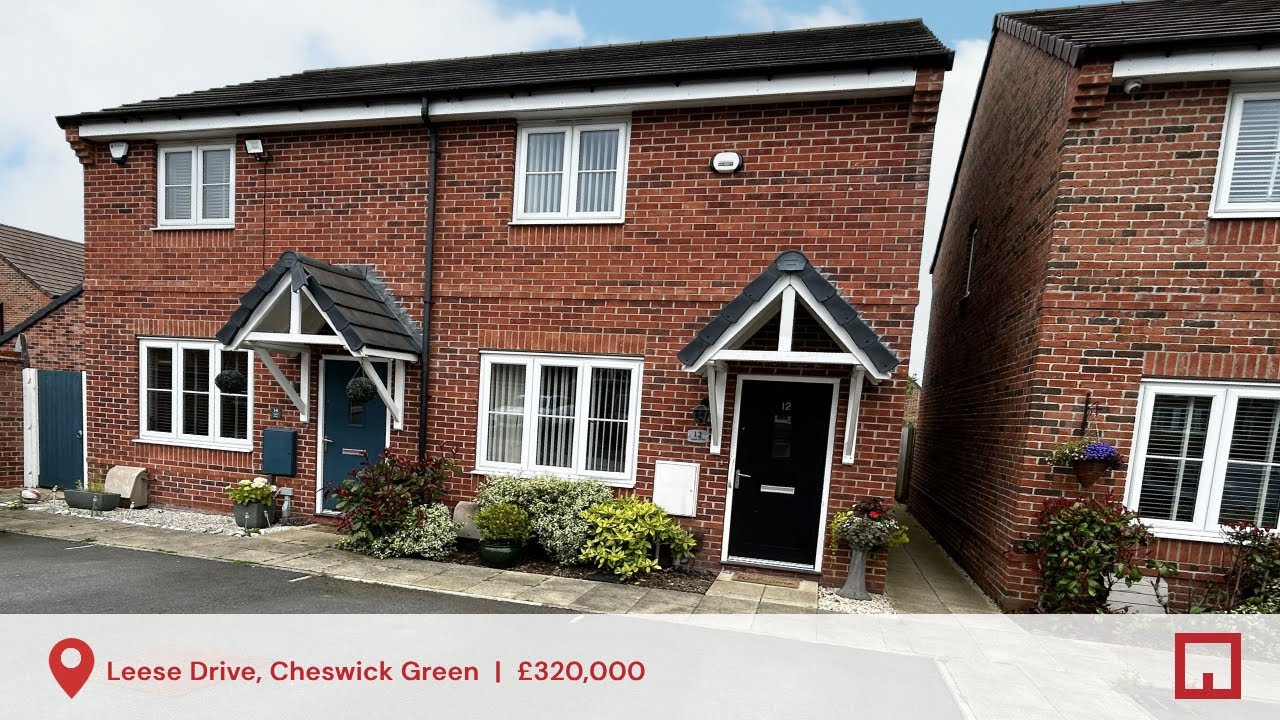 Leese Drive, Cheswick Green 2 Double Bedroom Semi Detached For Sale