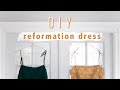 Thrift flip // DIY Reformation dress