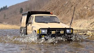 110 Scale Rc4Wd Toyota Sr5 Hilux Xtracab Canopy Boomracing Brx01 Chis Offroad Driving 4X4 Rc Car