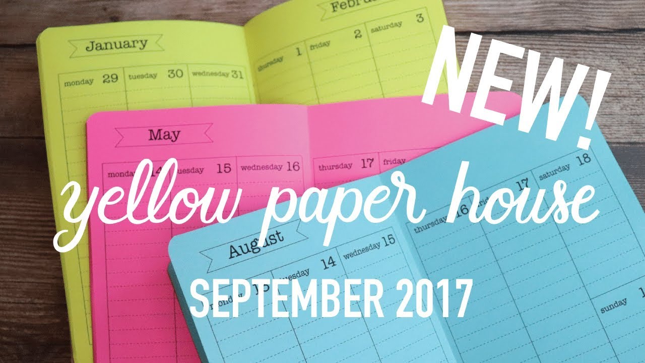 NEW YELLOW PAPER HOUSE ITEMS September 2017 YouTube