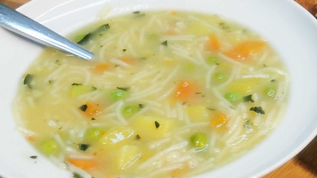 سوبی سەوزەوات بێ شیر و کرێم تەبغ بەسادەترین شێوەوبەتام و بەلەزەت(Subi sawzawat)أطيب شوربة خضار