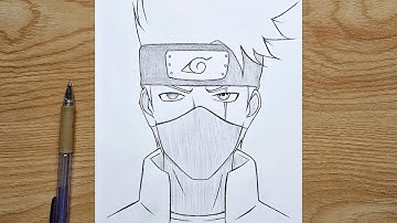 How to draw Kakashi Hatake | Kakashi step by step | easy anime tutorial