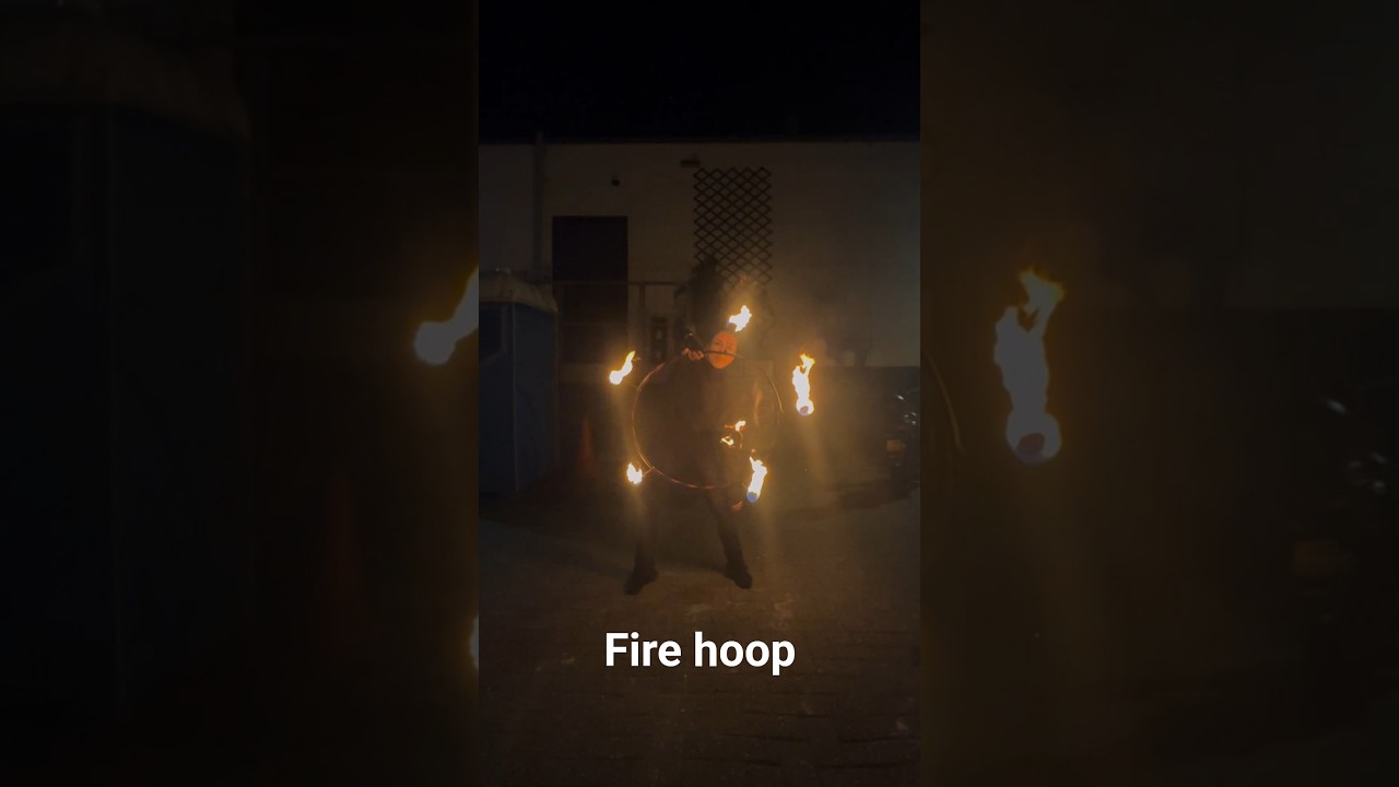 Fire hula hoop #flowarts