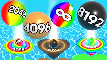 Ball Run 2048 vs Numbers Ball Blend Challenge vs Ball Run Infinity - all levels gameplay walkthrough