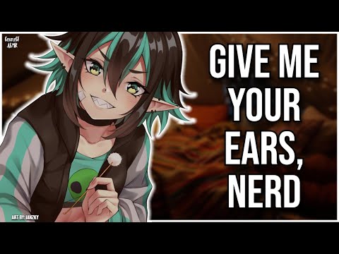3DIO ASMR | Tomboy Cleans your Ears in her Blanket Fort 🔥 | Deep Voice | Chaotic Ear Cleaning