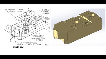 Chuck Jaw In SolidWorks | SolidWorks Tutorial | Part Design | Part No.#15