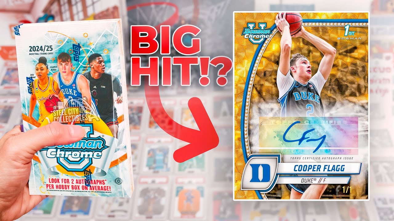 Hunting for Cooper Flagg Rookies (2024 Bowman Chrome U Basketball Box Opening)