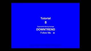 Tutorial 8  -  EMA Downtrend (SELL)