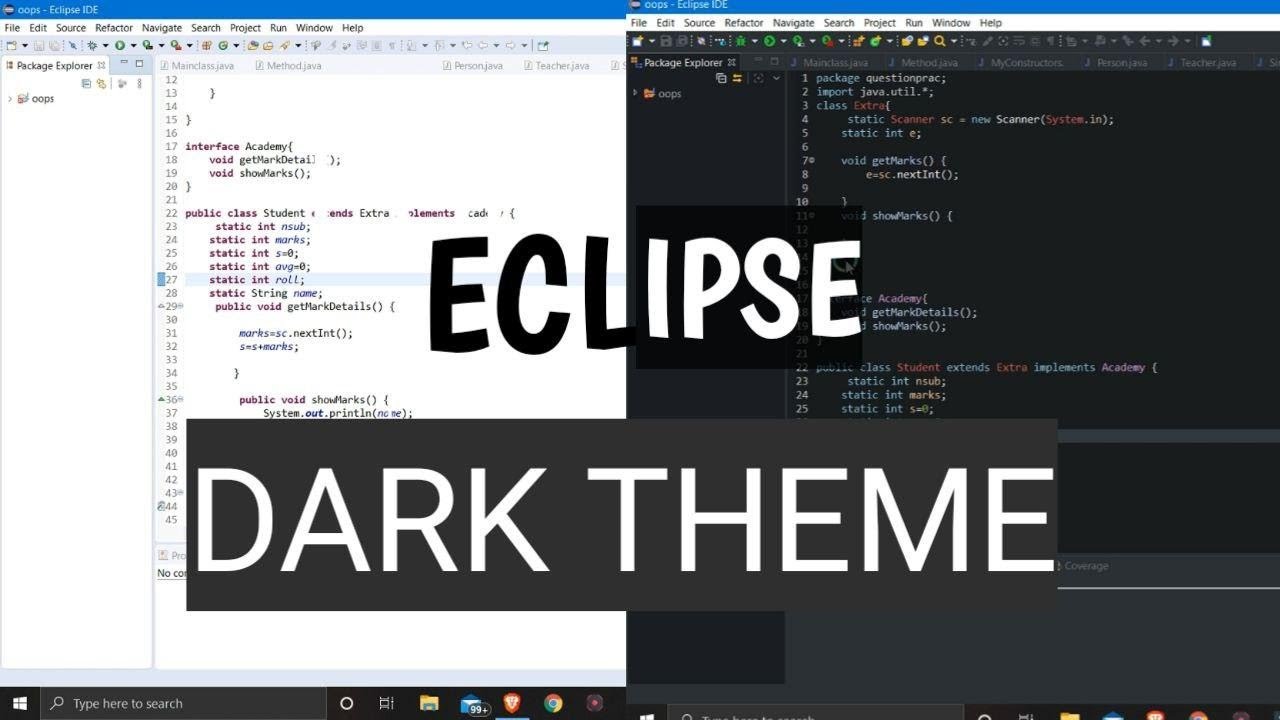Best dark theme for Eclipse IDE How to enable dark theme in Eclipse
