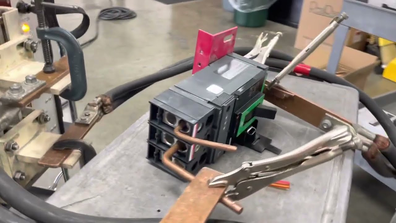 NETA testing a circuit breaker.