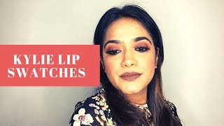 KYLIE LIPSTICKS | LIP SWATCHES | BROWN SKIN