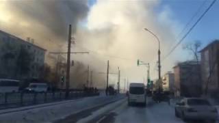 Пожар на Саянах в Улан-Удэ