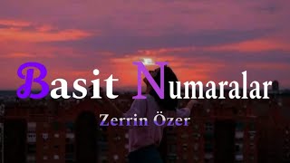 Zerrin Özer - Basit Numaralar (Lyrics Sözleri)