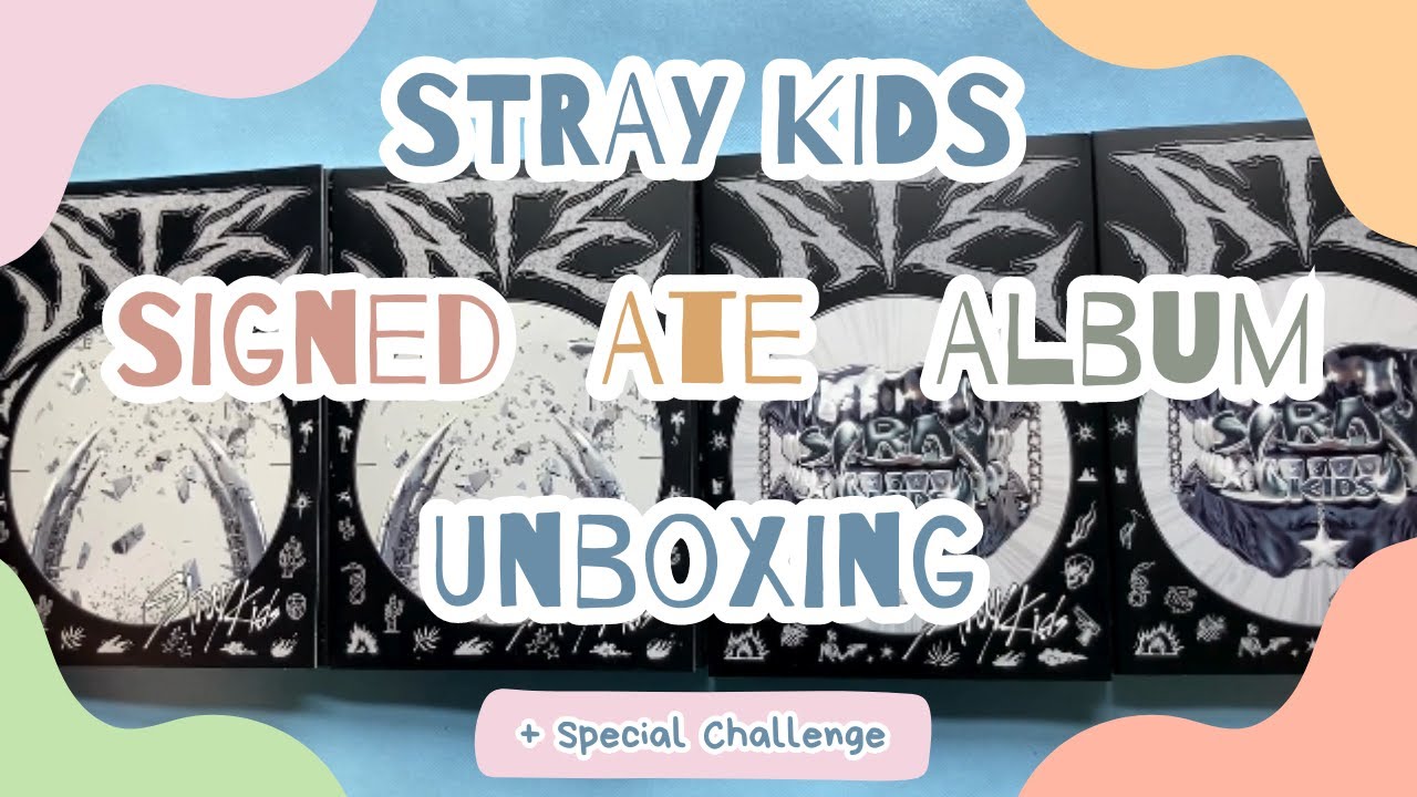 Stray Kids 스트레이키즈 ATE Signed Album Unboxing - YouTube