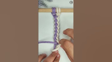 #shorts How to Tie Half Hitch Knot Variation | Macrame Knots