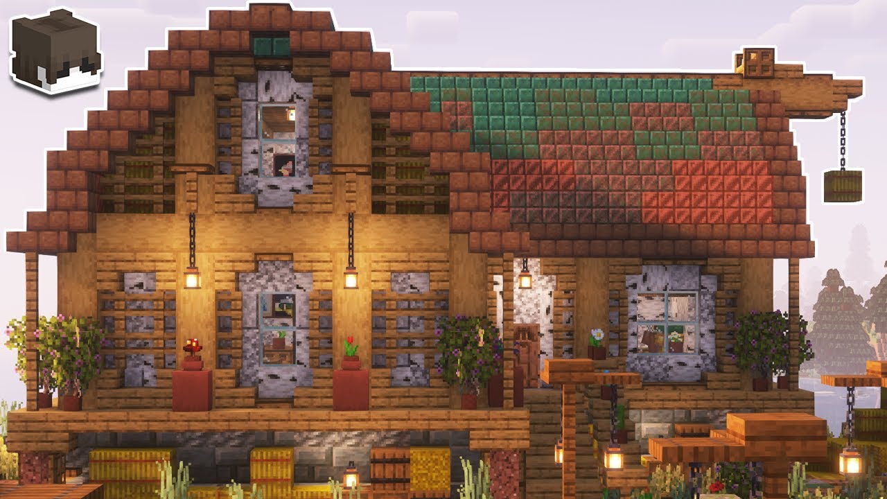 Minecraft: How to Build a Cozy Farmhouse I Tutorial - YouTube