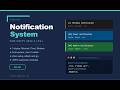 NotificationSystem — Unity Toast Notifications Demo
