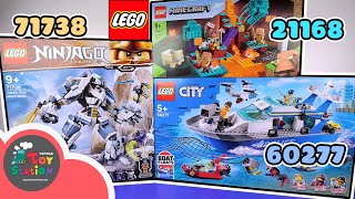 Review 3 bộ LEGO Minecraft 21168, Ninjago 71738 và City 60277 trong cùng một tập ToyStation 586