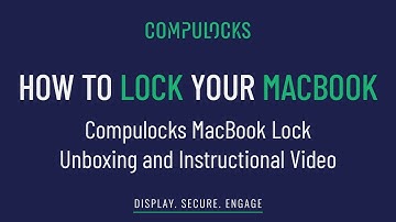 How to Lock Your MacBook. Compulocks MacBook Lock Unboxing and Instructional Video.