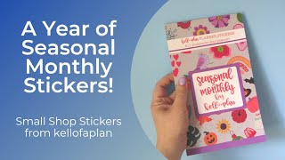 Seasonal Monthly Stickers By Kellofaplan - Flip Through And First Impressions