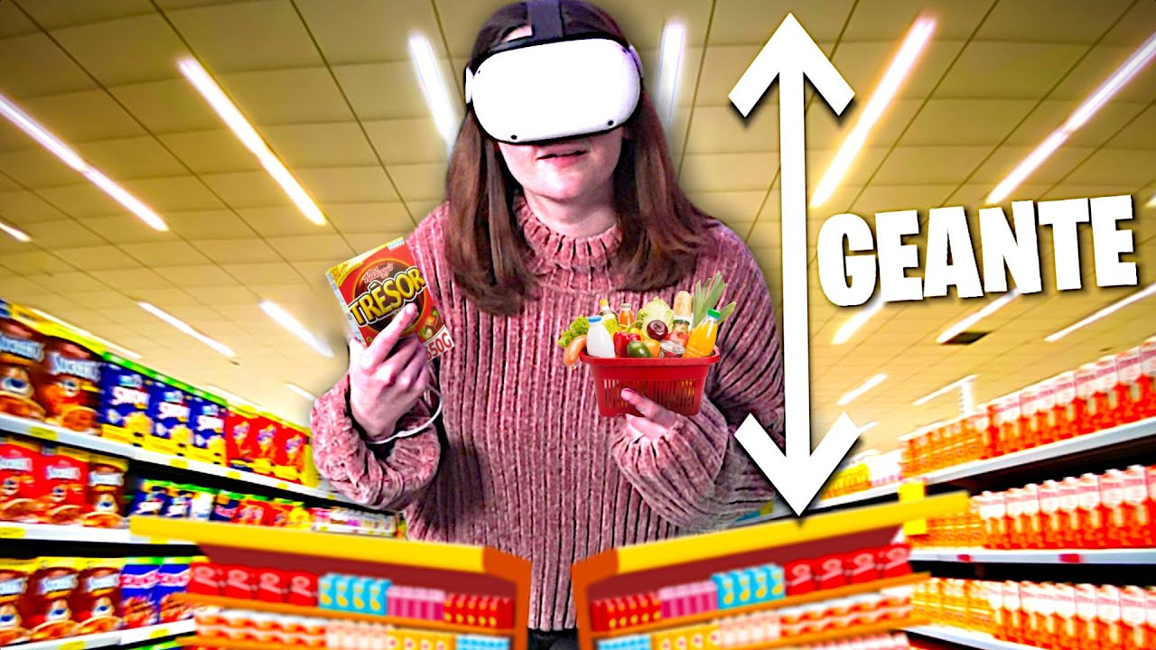 ON DEVIENT GEANT DANS LE SUPERMARCHE ! JOB SIMULATOR VR OCULUS META QUEST 2
