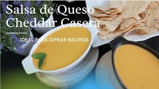 #dulcelaty|Salsa de Queso Cheddar Para Nachos| Acompañada Por Mis Pequeños Monstruos |صوص جبنة شيدر