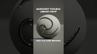 New Tile Strip Brushes | Marmoset Library Drop 07