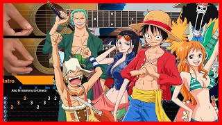 One Piece ED - memories | Acoustic Guitar Lesson [Tutorial + TAB + CHORDS]