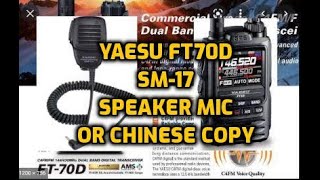 Yaesu SSM-17a Speaker Mic or Chinese copy