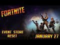 Fortnite Event Store Reset: January 27th, New Guns, Legendary Hero&#39;s, And More!